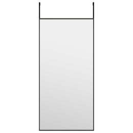 LUSTRO NA DRZWI CZARNE 30X60CM SZKŁO I ALUMINIUM