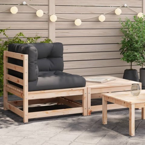 OGRODOWA SOFA NAROŻNA Z PODUSZKAMI I PODNÓŻKIEM
