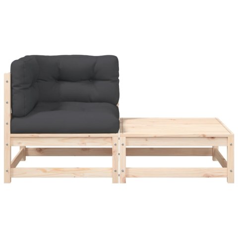 OGRODOWA SOFA NAROŻNA Z PODUSZKAMI I PODNÓŻKIEM
