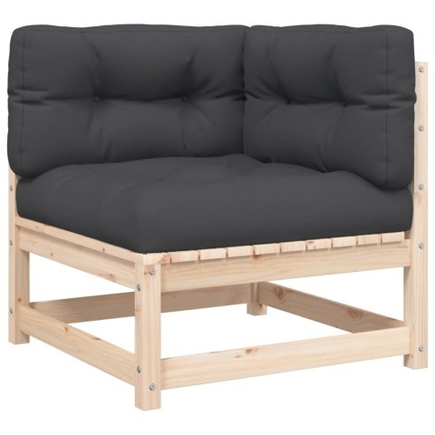 OGRODOWA SOFA NAROŻNA Z PODUSZKAMI I PODNÓŻKIEM