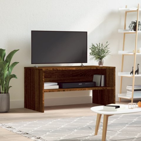 SZAFKA POD TELEWIZOR BRĄZOWY DĄB 80X40X40CM