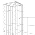 OGRODZENIE GABIONOWE Z 8 SŁUPKAMI ŻELAZO 860X20X150CM