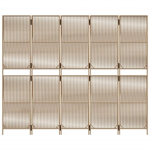 PARAWAN POKOJOWY 5-PANELOWY BEŻOWY POLIRATTAN