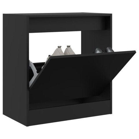 SZAFKA NA BUTY CZARNA 60X34X63,5CM