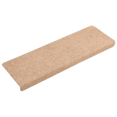 NAKŁADKI NA SCHODY 10 SZT. BRĄZOWE 65X21X4CM