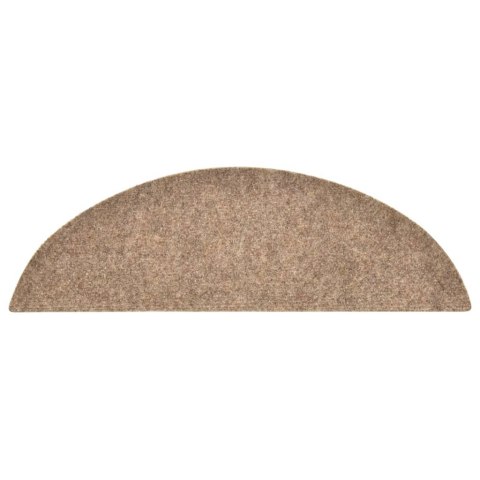 SAMOPRZYLEPNE NAKŁADKI NA SCHODY 10 SZT. KREMOWE 56X17X3CM