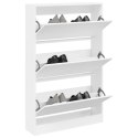 SZAFKA NA BUTY BIAŁA 80X21X125,5CM