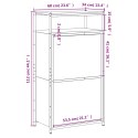 SZAFKA NA BUTY DĄB SONOMA 60X34X112CM