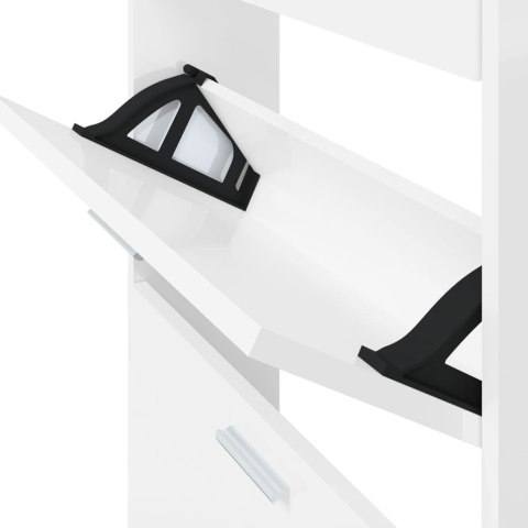 SZAFKA NA BUTY POŁYSK BIAŁA 59X17X150CM