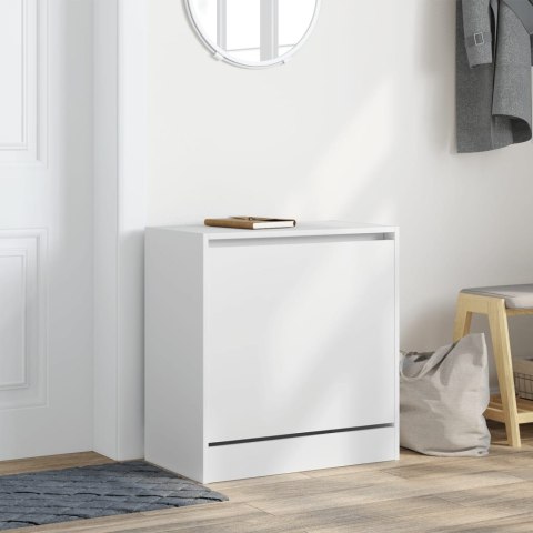 SZAFKA NA BUTY, BIAŁA, 60X34X63,5 CM, MATERIAŁ DREWNOPOCHODNY