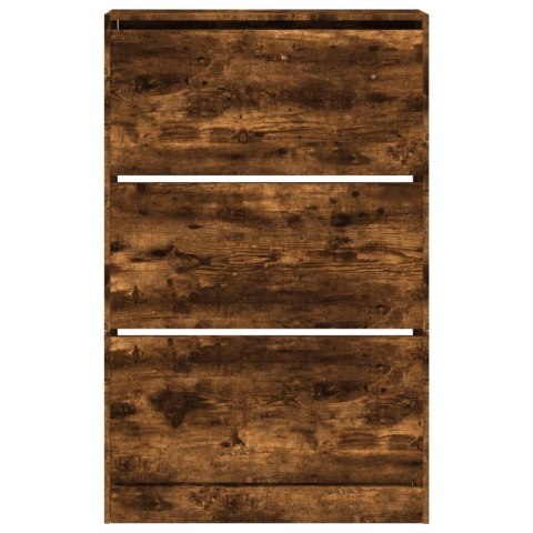 SZAFKA NA BUTY PRZYDYMIONY DĄB 80X21X125,5CM