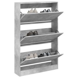 SZAFKA NA BUTY SZAROŚĆ BETONU 80X21X125,5CM