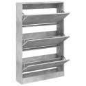 SZAFKA NA BUTY SZAROŚĆ BETONU 80X21X125,5CM