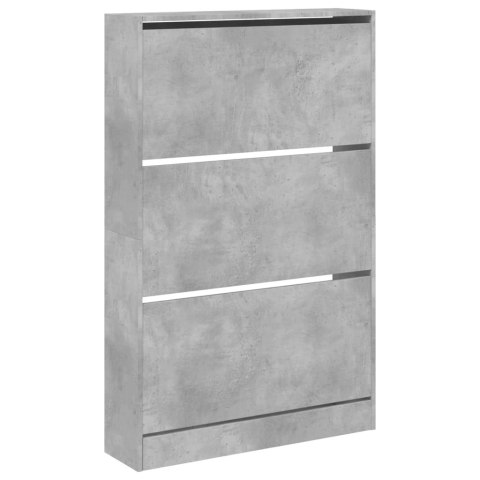 SZAFKA NA BUTY SZAROŚĆ BETONU 80X21X125,5CM