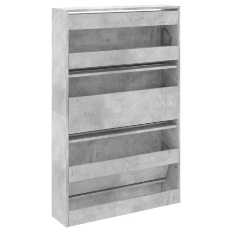 SZAFKA NA BUTY SZAROŚĆ BETONU 80X21X125,5CM