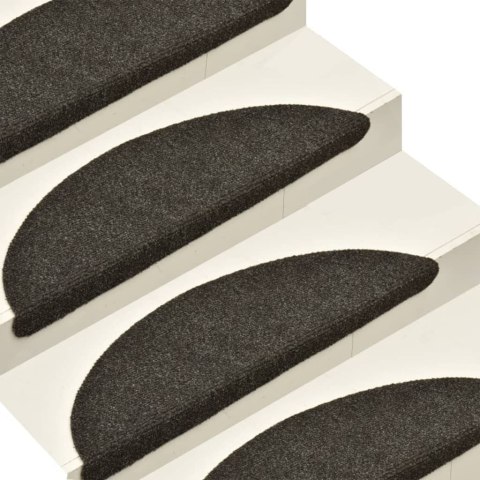 SAMOPRZYLEPNE NAKŁADKI NA SCHODY 15 SZT ANTRACYT 65X21X4CM