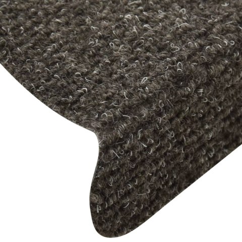 SAMOPRZYLEPNE NAKŁADKI NA SCHODY 15 SZT ANTRACYT 65X21X4CM