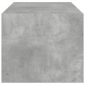 STOLIK KAWOWY SZKLANE DRZWICZKI SZAROŚĆ BETONU 102X50X42CM