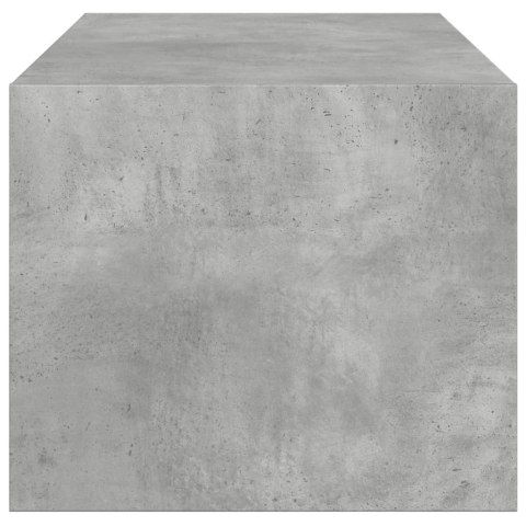STOLIK KAWOWY SZKLANE DRZWICZKI SZAROŚĆ BETONU 102X50X42CM