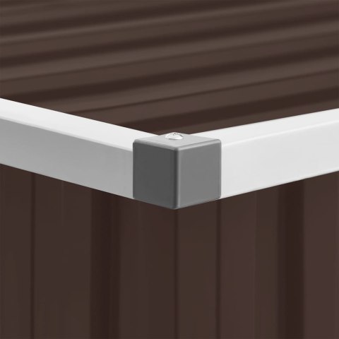 SKRZYNIA OGRODOWA DO PRZECHOWYWANIA BRĄZOWA 129X67X65CM