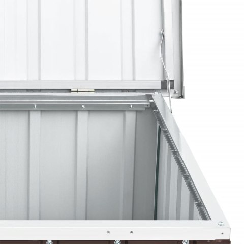 SKRZYNIA OGRODOWA DO PRZECHOWYWANIA BRĄZOWA 129X67X65CM