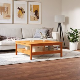 STOLIK KAWOWY WOSKOWY BRĄZ 100X100X40CM LITE DREWNO SOSNOWE