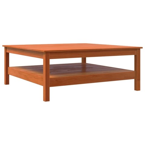 STOLIK KAWOWY WOSKOWY BRĄZ 100X100X40CM LITE DREWNO SOSNOWE