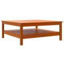 STOLIK KAWOWY WOSKOWY BRĄZ 100X100X40CM LITE DREWNO SOSNOWE
