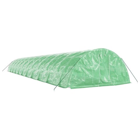 SZKLARNIA ZE STALOWĄ RAMĄ ZIELONA 110M² 22X5X2,3M