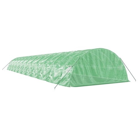 SZKLARNIA ZE STALOWĄ RAMĄ ZIELONA 110M² 22X5X2,3M