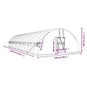 SZKLARNIA ZE STALOWĄ RAMĄ BIAŁA 96M² 16X6X2,85M