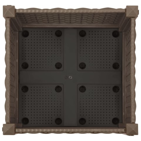 DONICA OGRODOWA DO PODNIESIONEJ RABATY 40X40X23CM POLIPROPYLEN