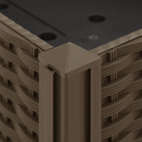 DONICA OGRODOWA DO PODNIESIONEJ RABATY 40X40X23CM POLIPROPYLEN