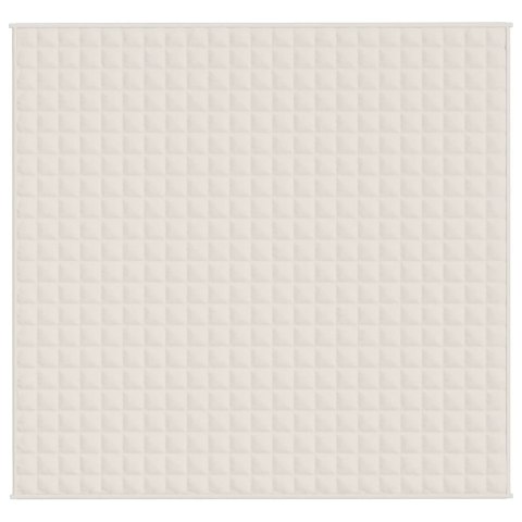 KOC OBCIĄŻENIOWY KREMOWY 220X235CM 15KG TKANINA