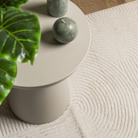 DYWAN IZA Z KRÓTKIM WŁOSIEM KREMOWY 160X230CM