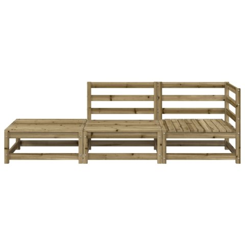 OGRODOWA SOFA Z PODNÓŻKIEM 2-OSOBOWA IMPREGNOWANA SOSNA
