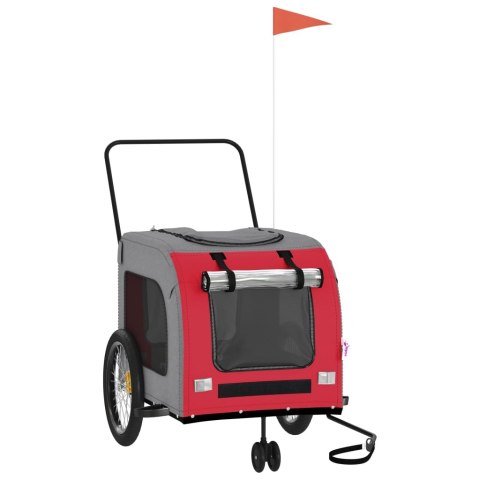 PRZYCZEPKA ROWEROWA DLA ZWIERZĄT TKANINA OXFORD I ŻELAZO