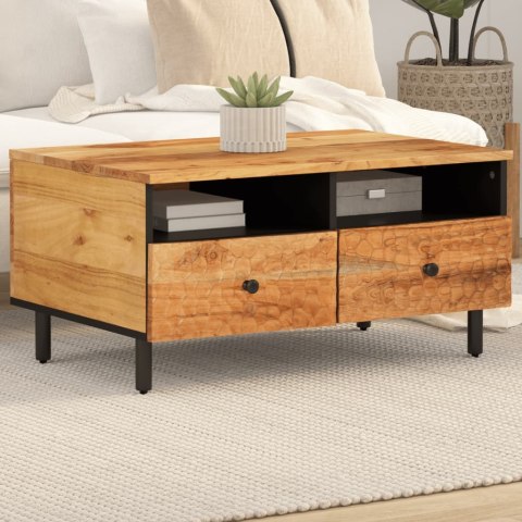STOLIK KAWOWY 80X54X40CM LITE DREWNO AKACJOWE