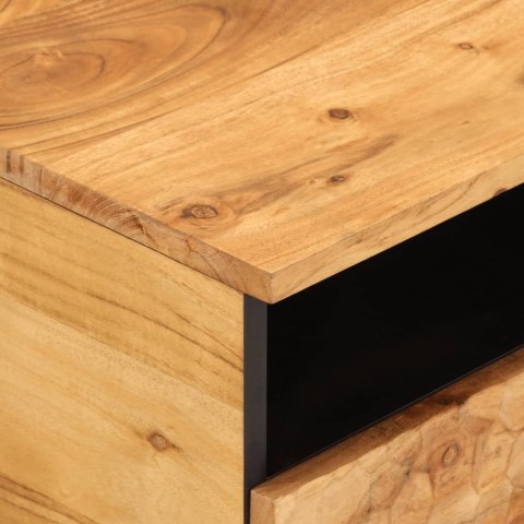 STOLIK KAWOWY 80X54X40CM LITE DREWNO AKACJOWE