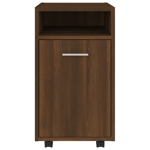 SZAFKA BOCZNA NA KÓŁKACH BRĄZOWY DĄB 33X38X60CM