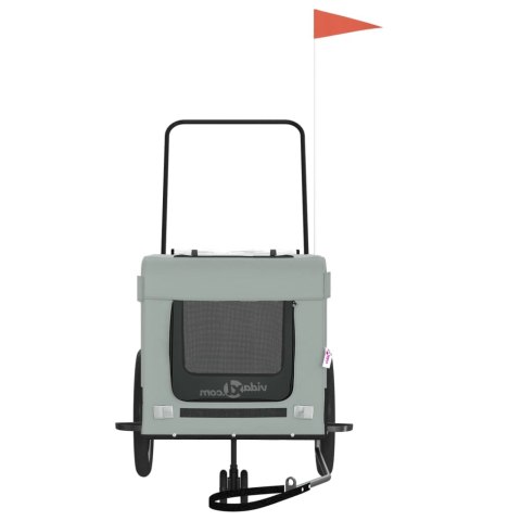 PRZYCZEPKA ROWEROWA DLA ZWIERZĄT TKANINA OXFORD I ŻELAZO