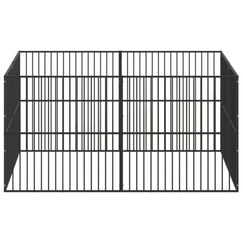 KOJEC DLA PSA 8 PANELI CZARNY STAL GALWANIZOWANA