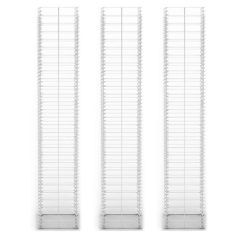 ZESTAW 3 KOSZY GABIONOWYCH GABION 25X25X150CM