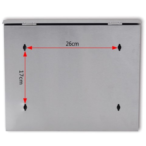 SKRZYNKA NA LISTY ZE STALI NIERDZEWNEJ