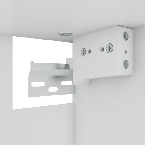 PRZESZKLONA SZAFKA WISZĄCA SZARY DĄB SONOMA 60X31X60CM