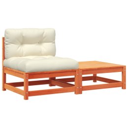 OGRODOWA SOFA BEZ PODŁOKIETNIKÓW Z PODUSZKAMI I PODNÓŻKIEM
