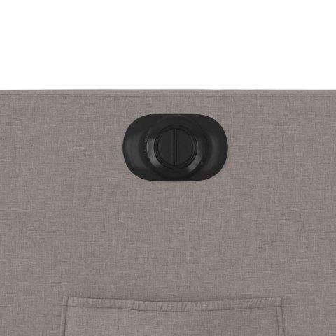 PODNOSZONY FOTEL ROZKŁADANY ELEKTRYCZNY KOLOR TAUPE TKANINA