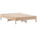 RAMA ŁÓŻKA 140X 190CM LITE DREWNO SOSNOWE