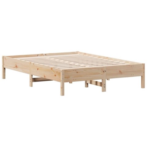 RAMA ŁÓŻKA 140X 190CM LITE DREWNO SOSNOWE