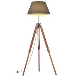 LAMPA PODŁOGOWA NA TRÓJNOGU BRĄZOWO-CZARNA TEK 141CM